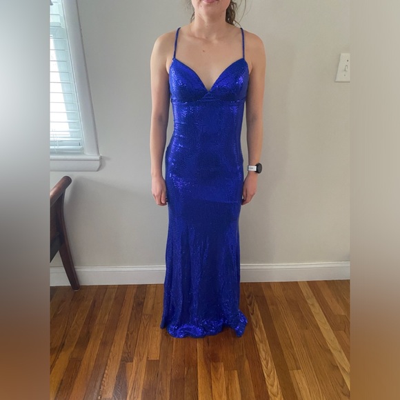 B Darlin Dresses & Skirts - Sparkly Blue Prom Dress